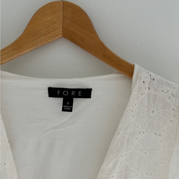 FORE Floral Eyelet Puff Sleeve Dress - Picture 3 of 3